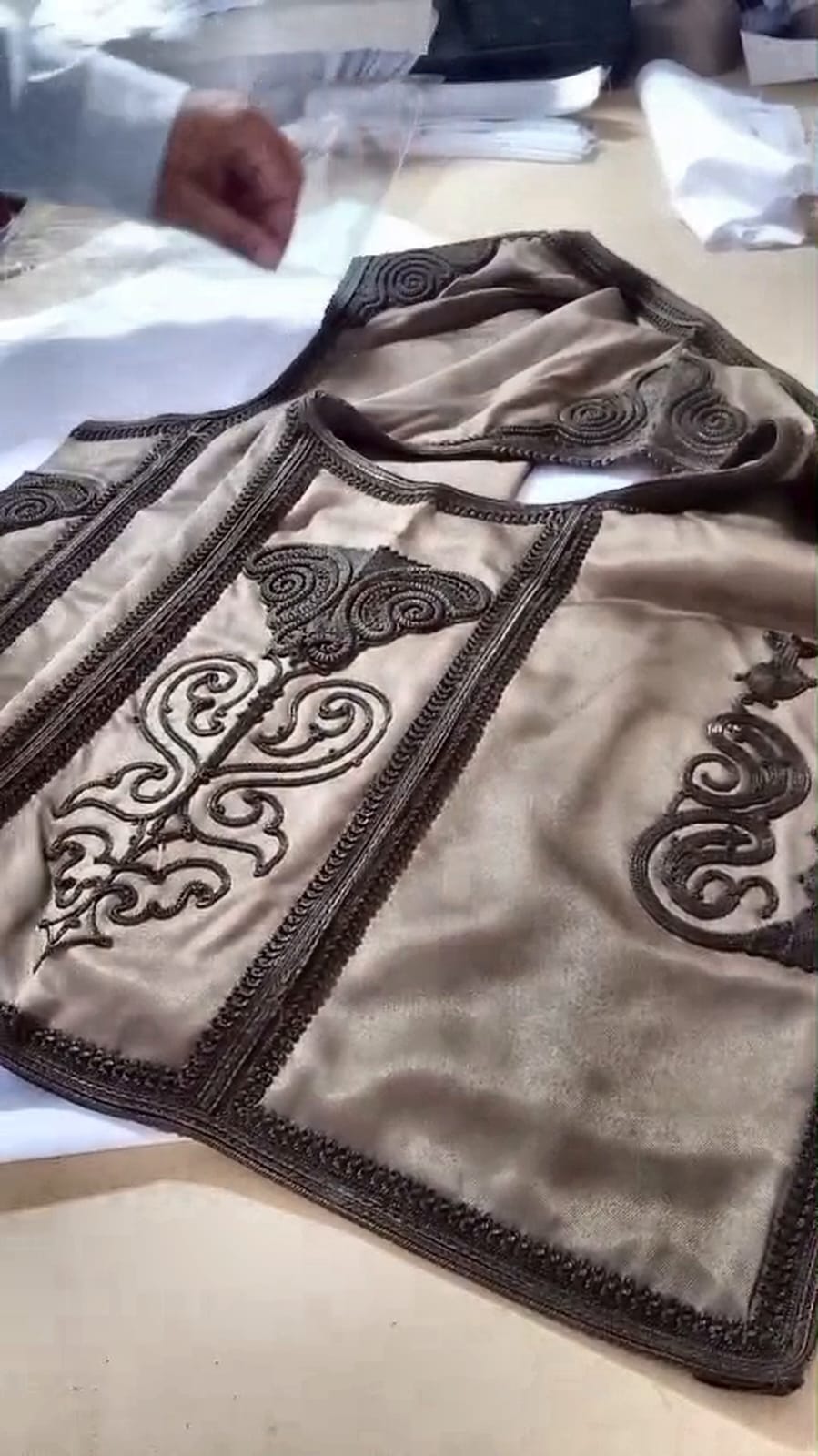 جَبّة أثناء التجهيز